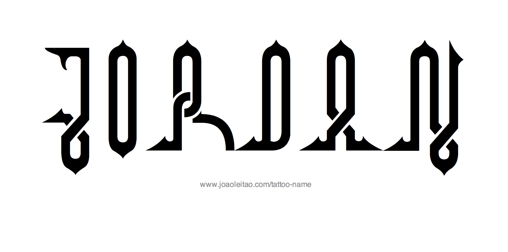 Jordan Name Tattoo Designs